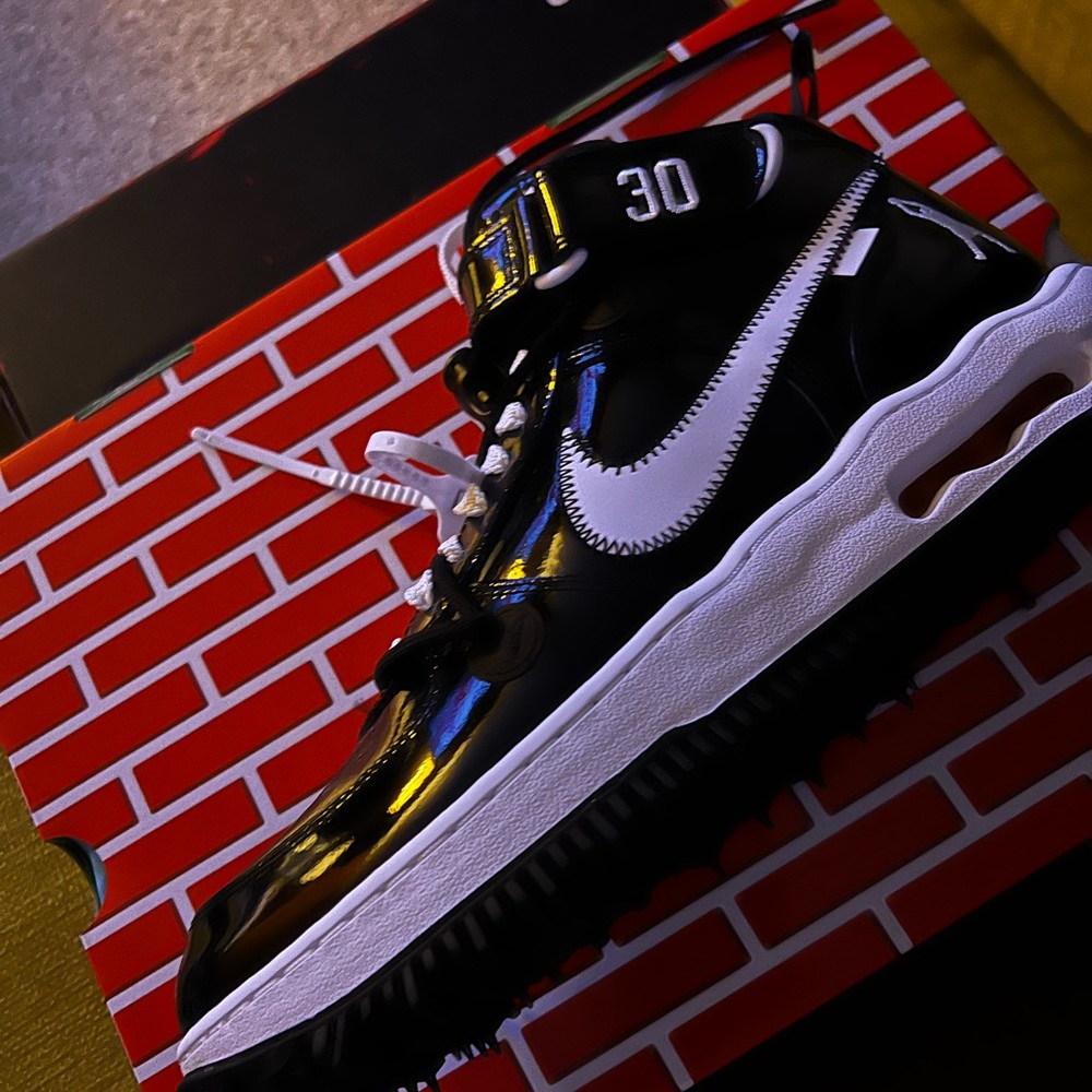 Nike Patent Leather Sneaker Virgil Abolah Inspired